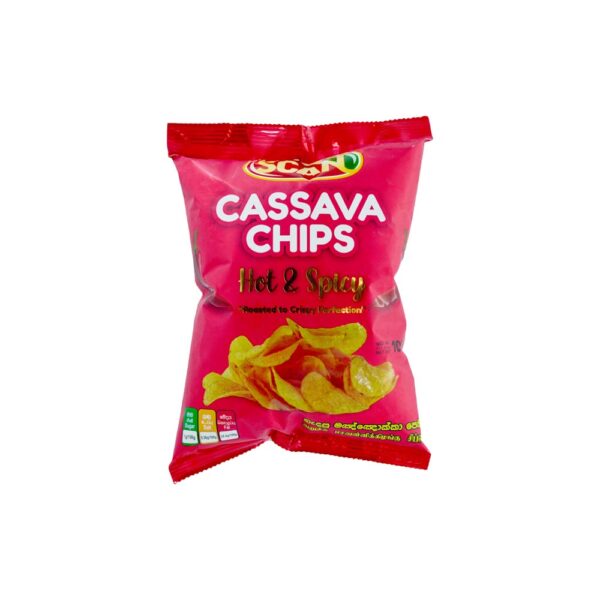 Scan Cassava Chips Hot & Spicy 100g